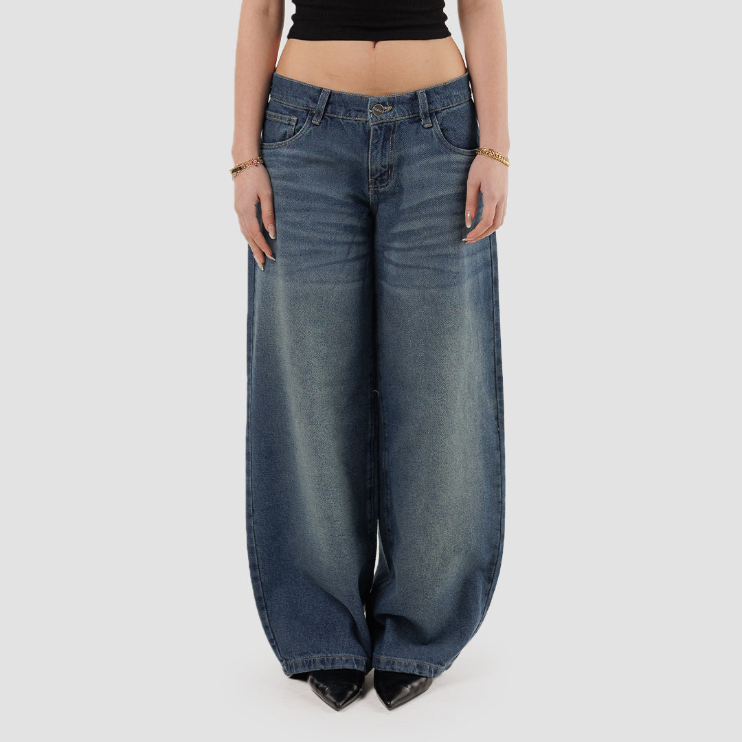 WASHED BLUE LOW RISE