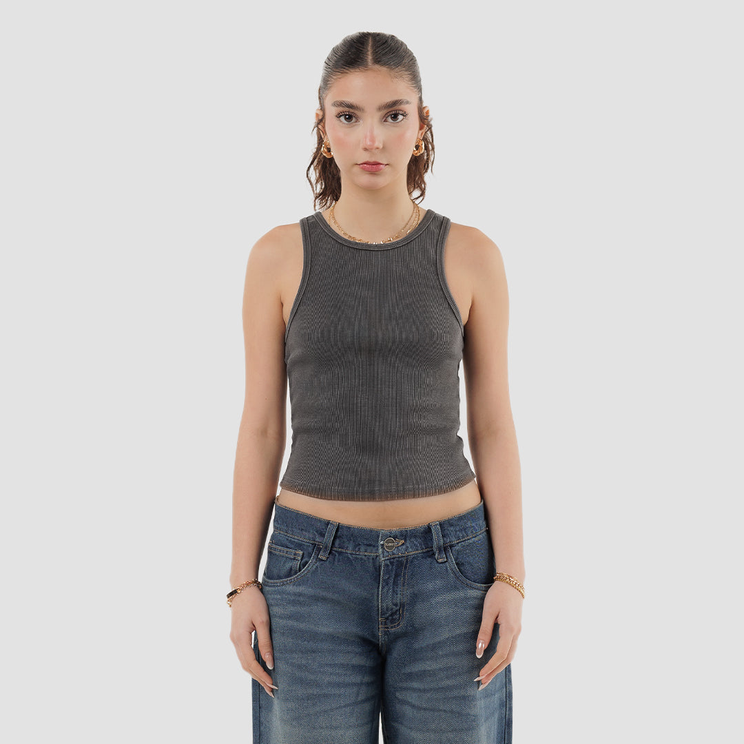 WOMAN GRAY TANK TOP