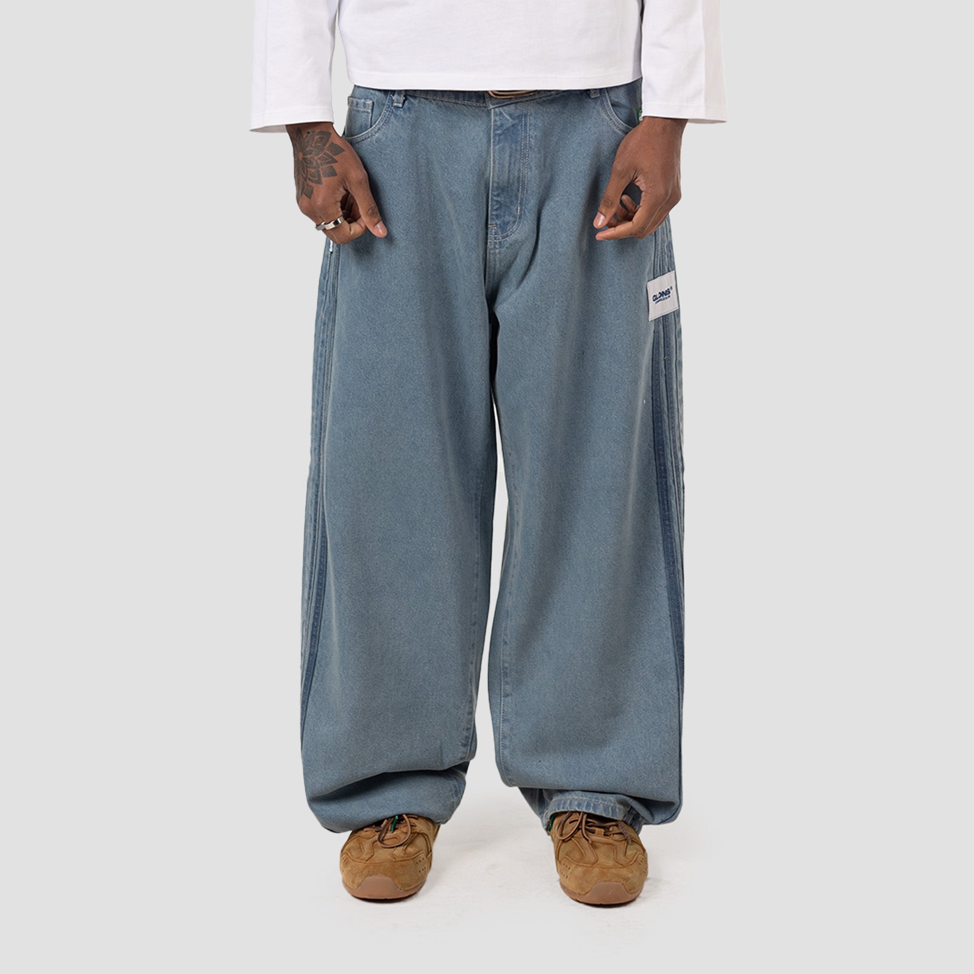 SKY BLUE BAGGY JEAN