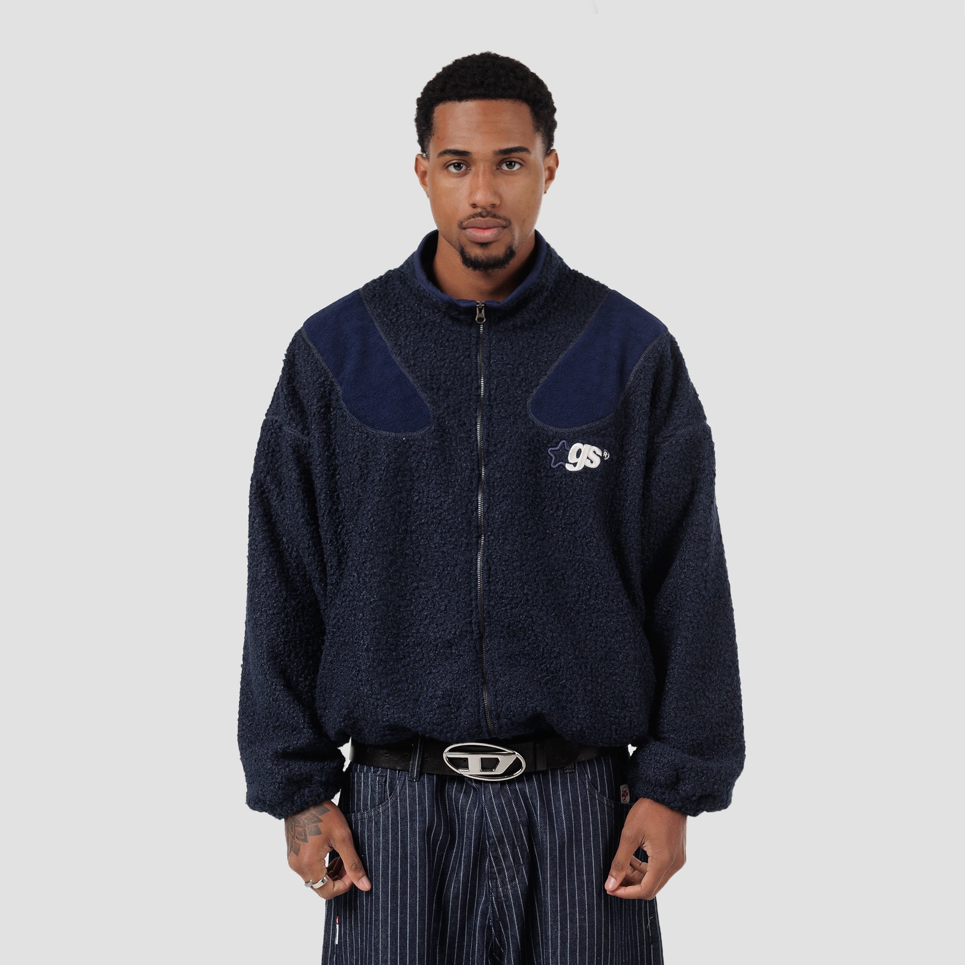 BLUE TINT SHERPA JACKET
