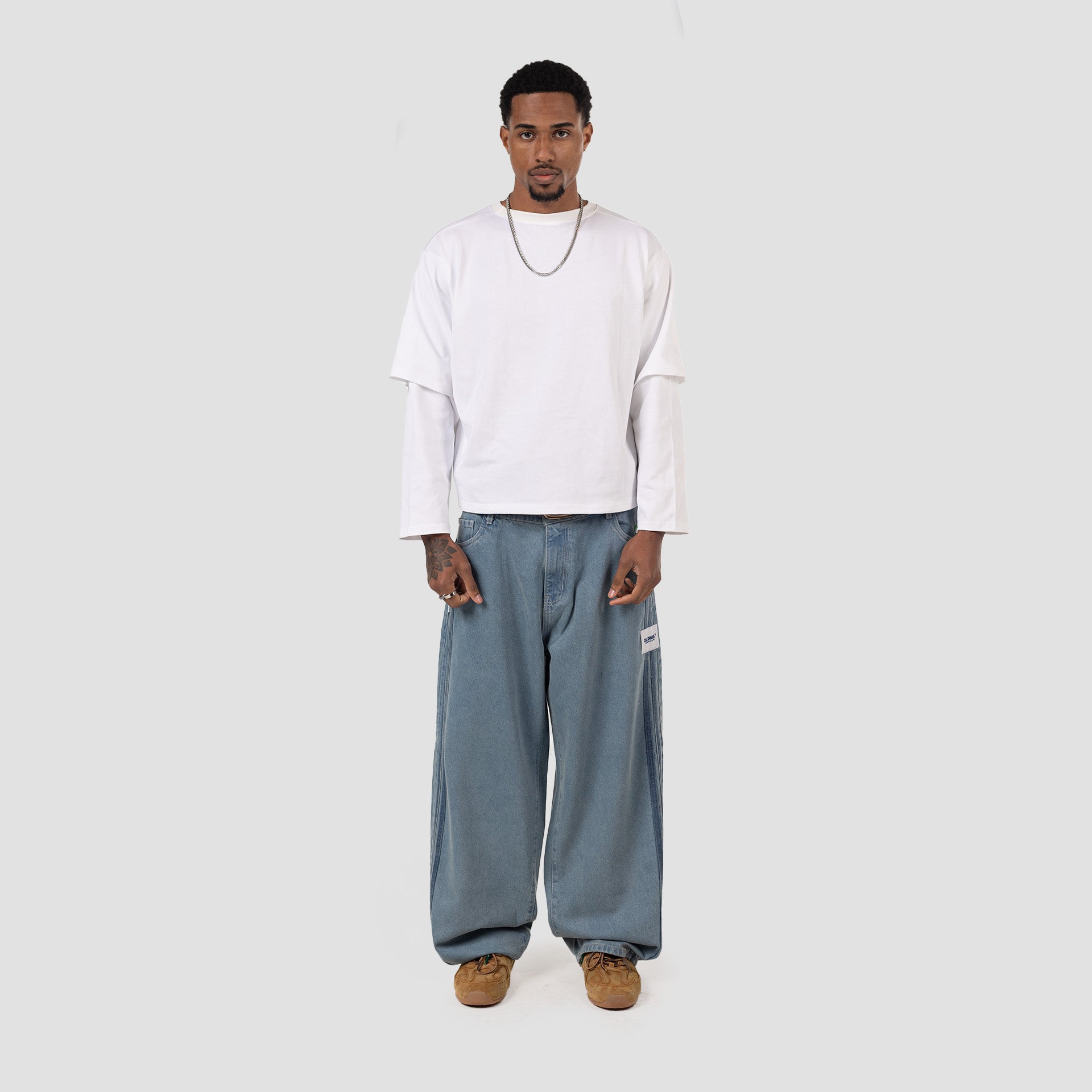 SKY BLUE BAGGY JEAN
