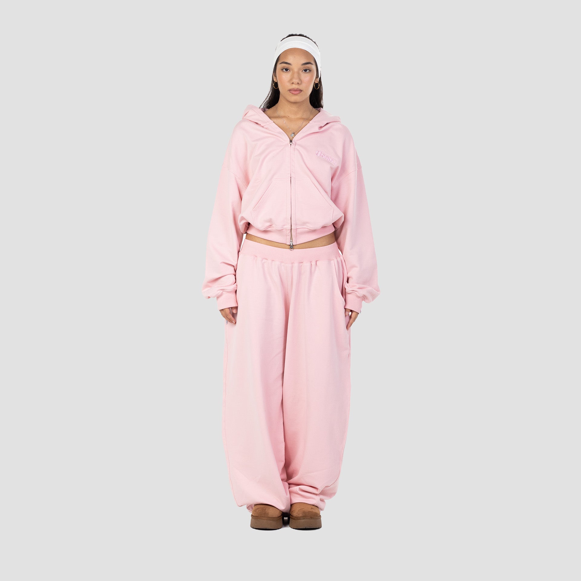 PINK FLOWER SWEATPANTS