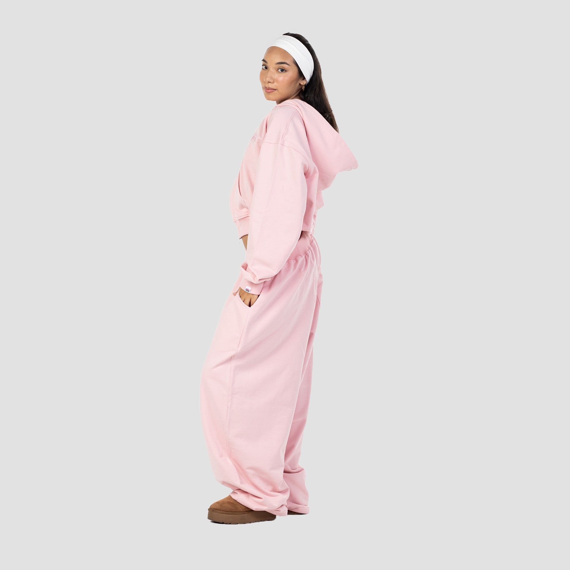PINK FLOWER SWEATPANTS