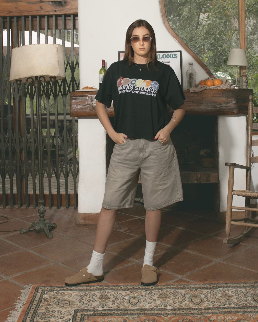 WORN SAND JUMBO JORTS