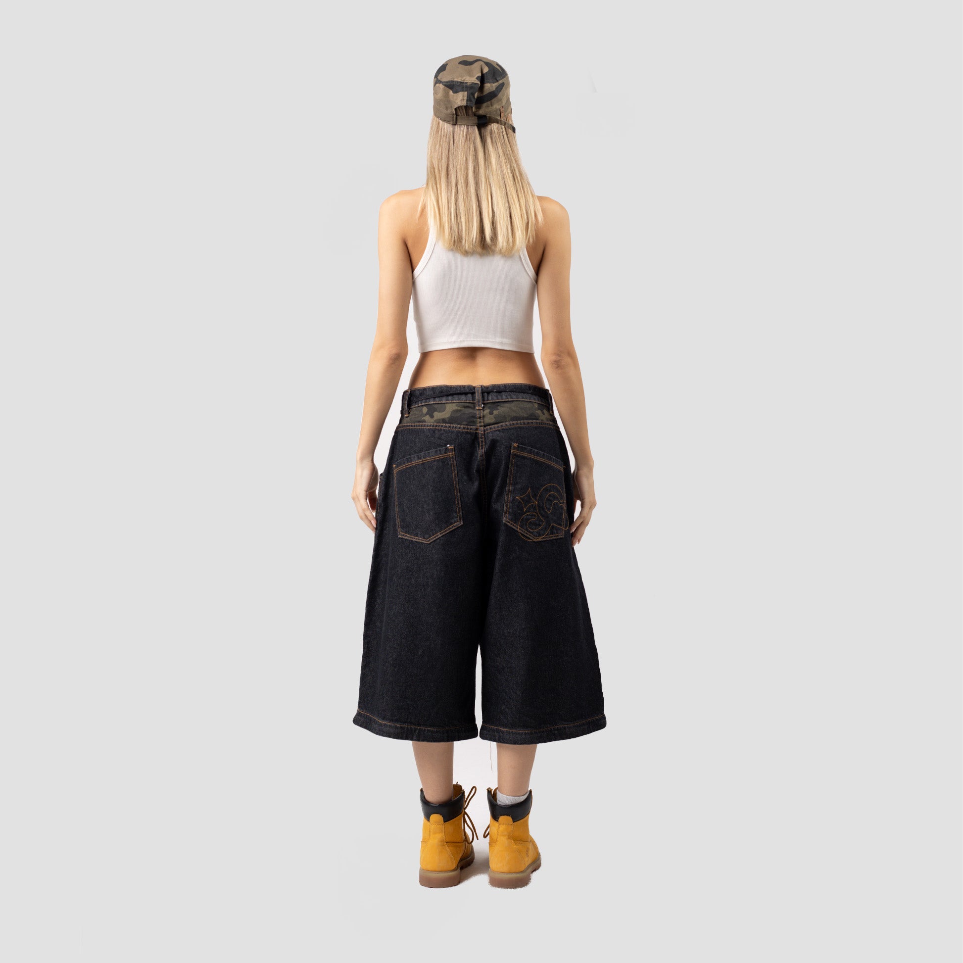 CAMO GHOST CONVERTIBLE BAGGY JEANS