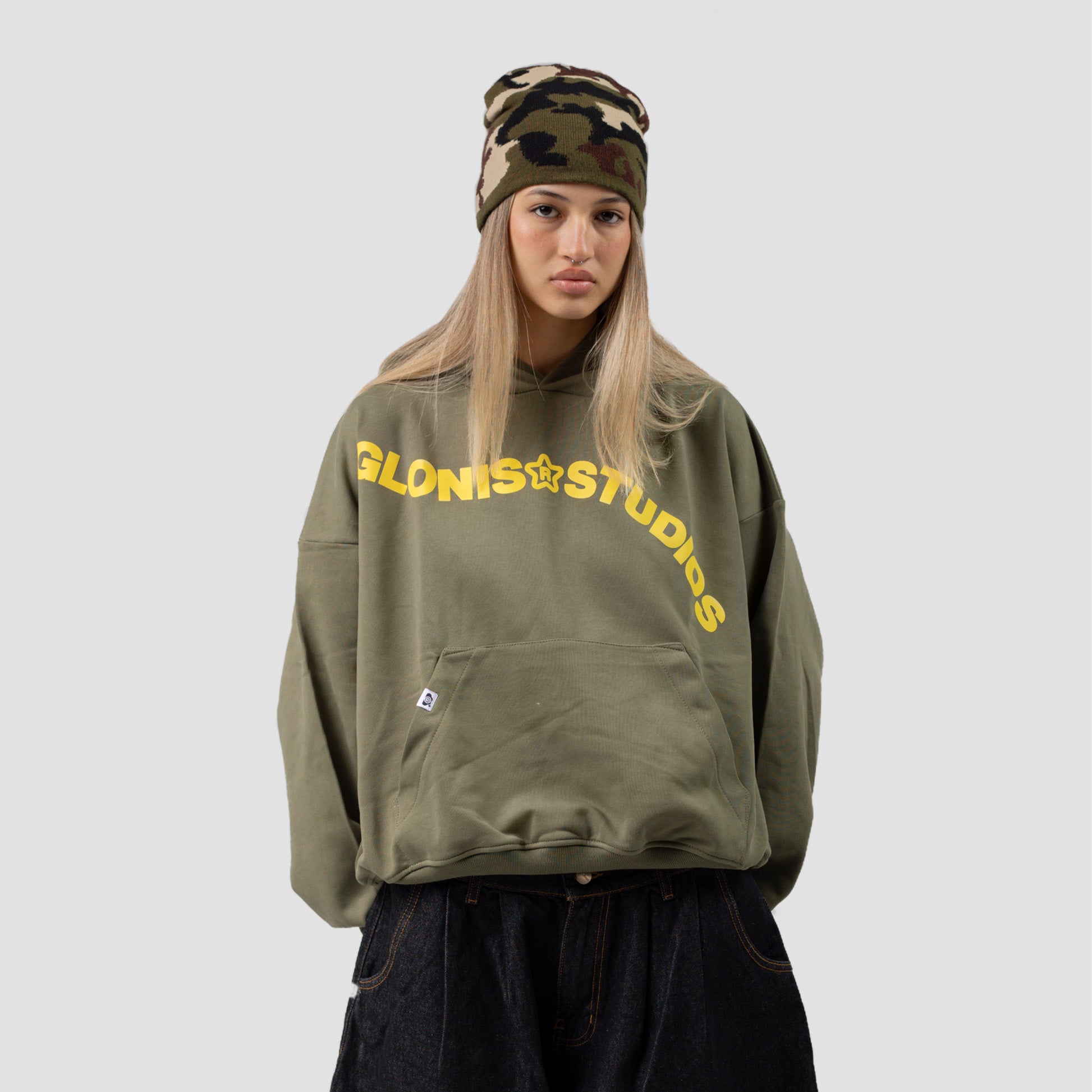 RAINING LOGO GREEN HOODIE