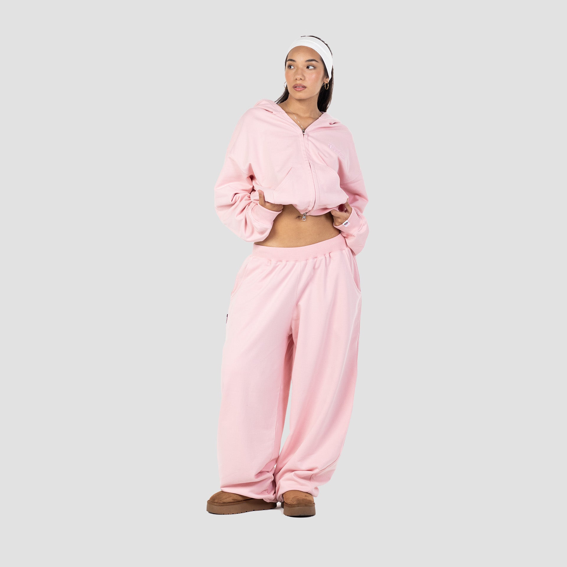 PINK FLOWER SWEATPANTS