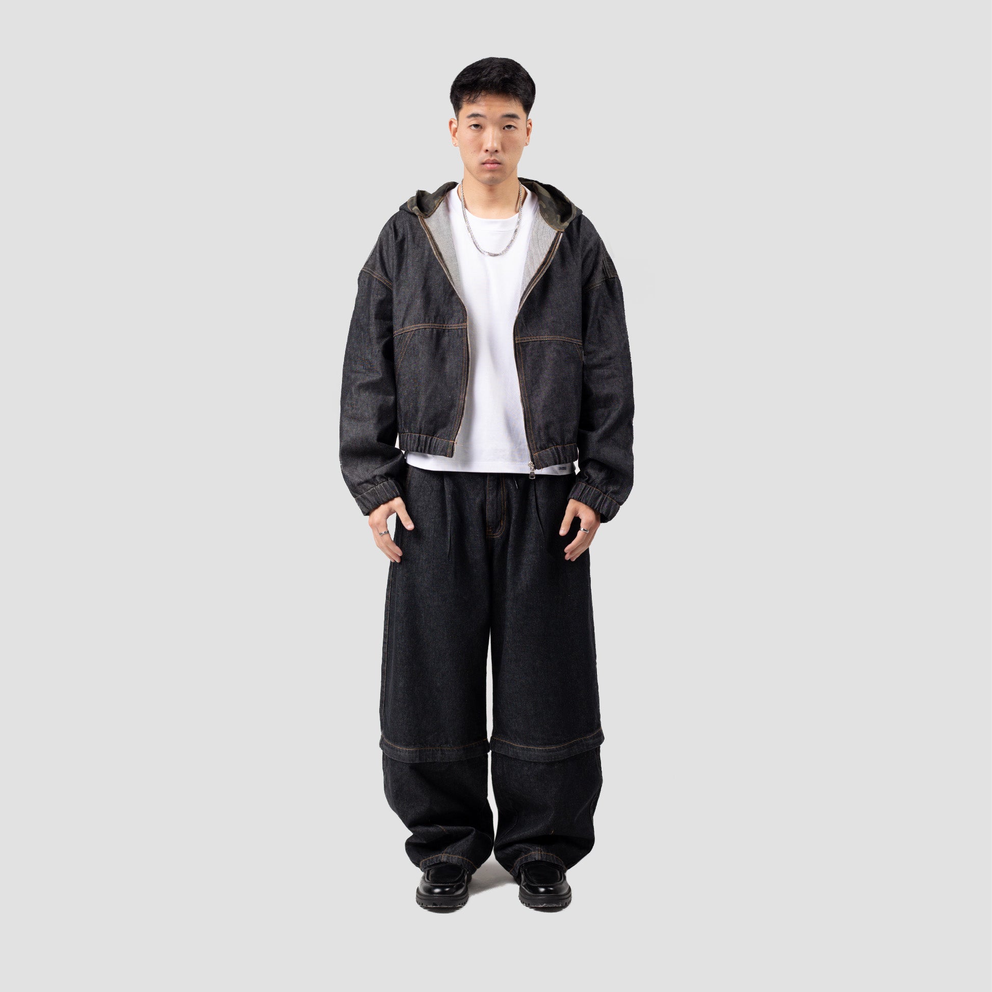 CAMO GHOST CONVERTIBLE BAGGY JEANS