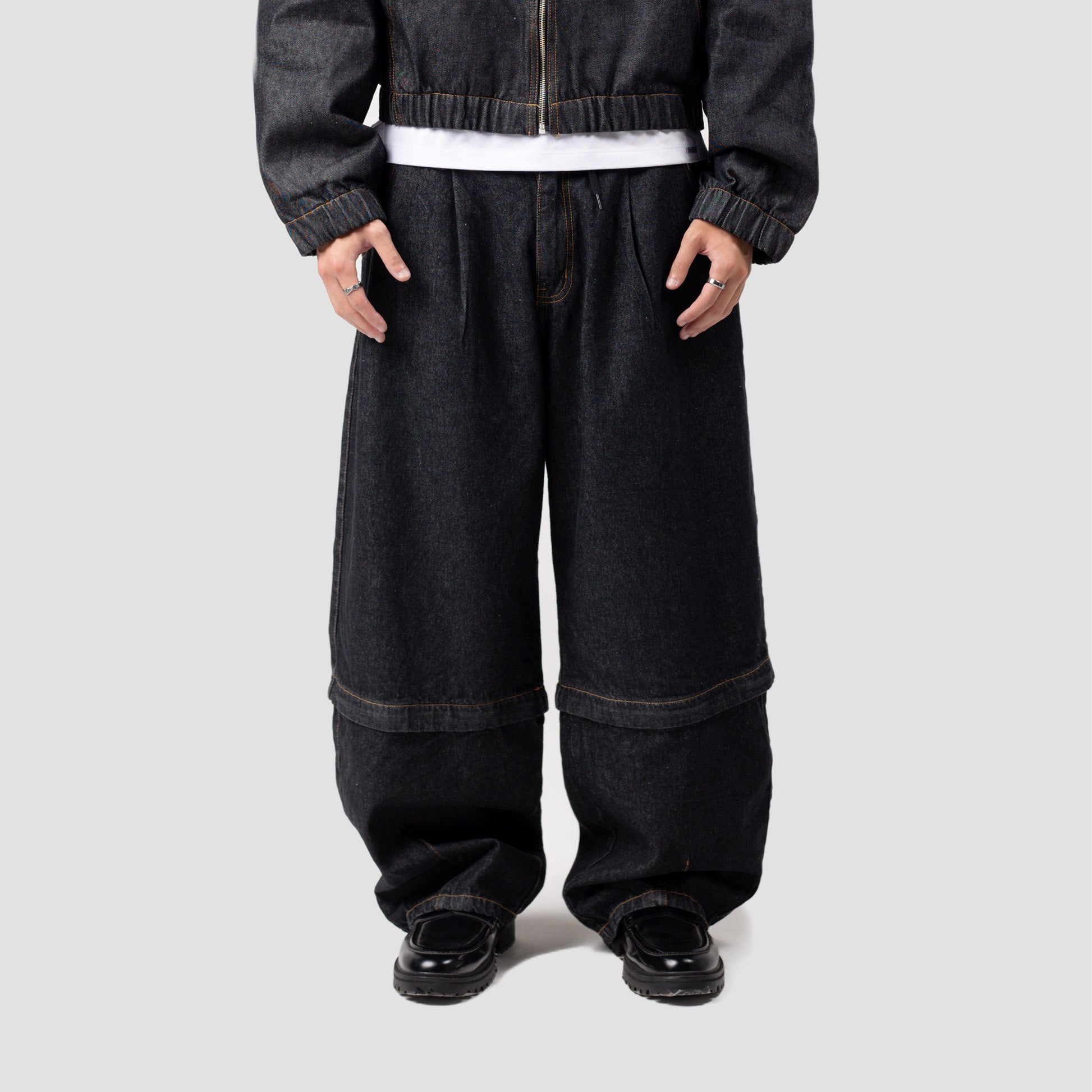 CAMO GHOST CONVERTIBLE BAGGY JEANS