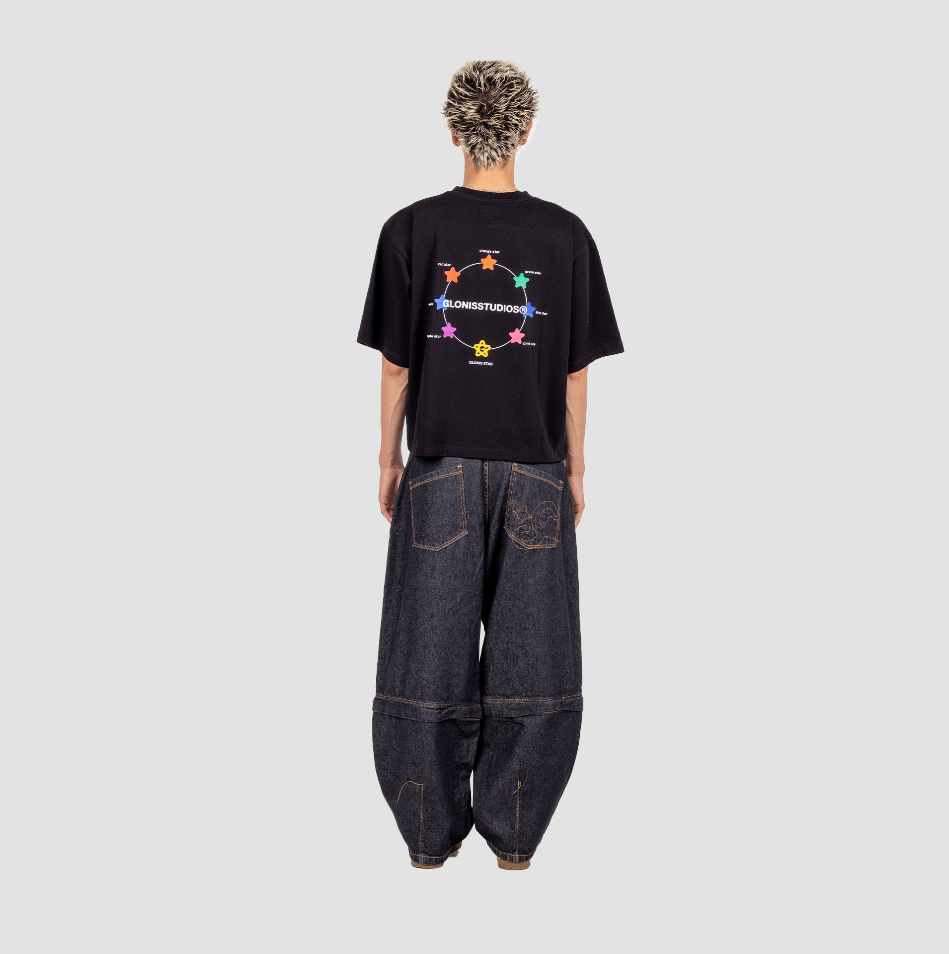 Glonis Star Black Tee