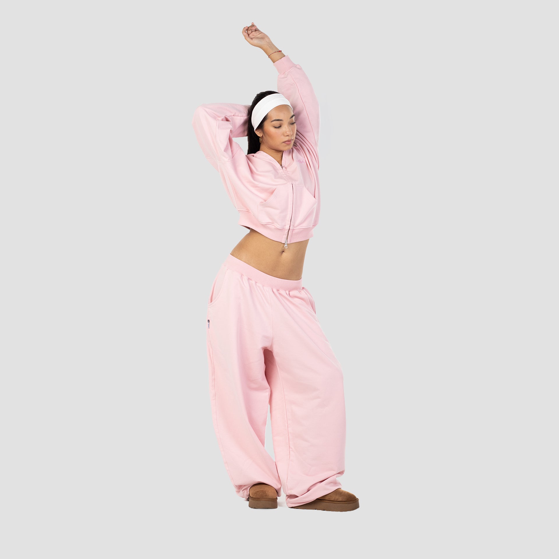 PINK FLOWER SWEATPANTS