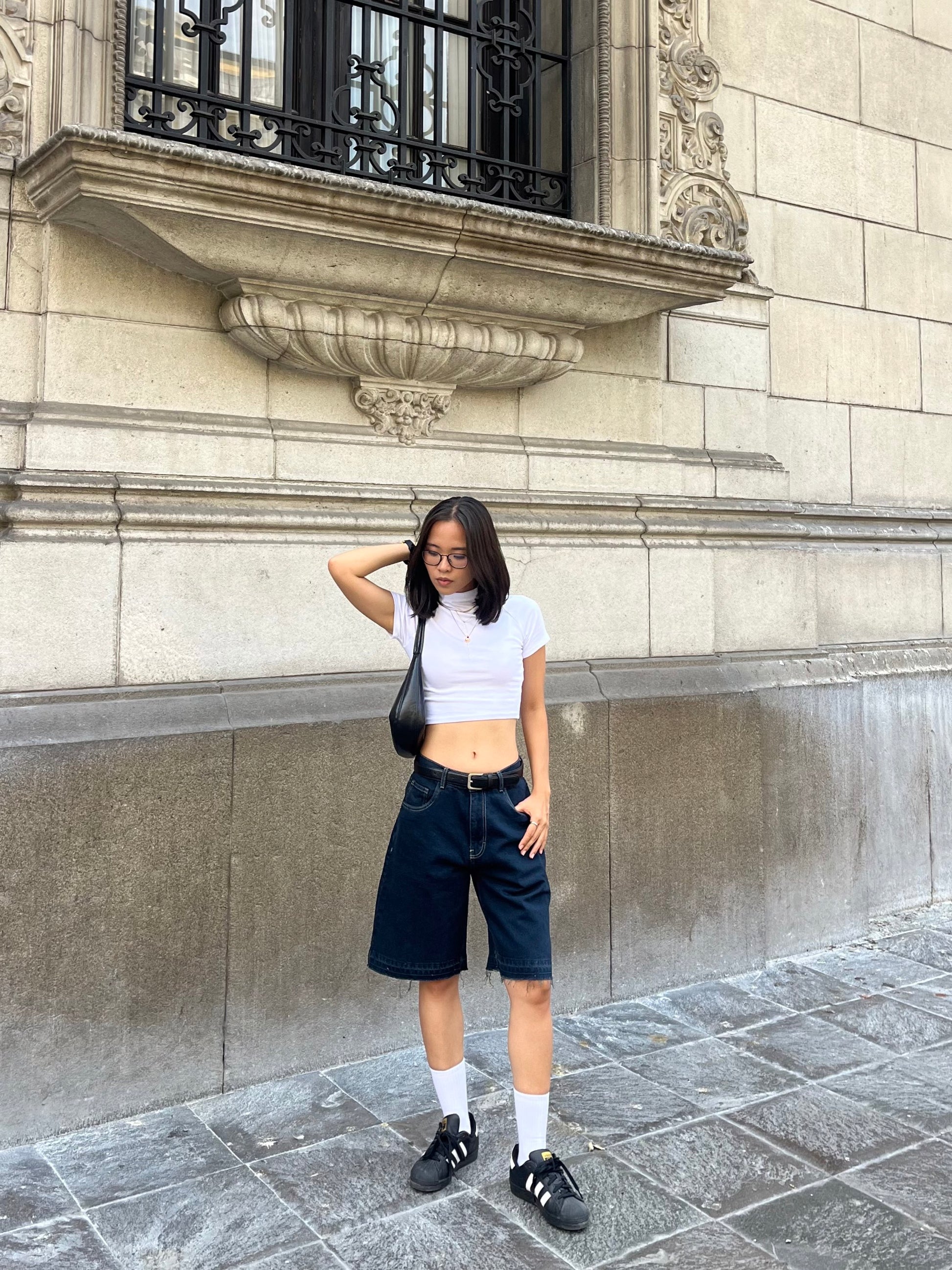 DARK BLUE JORTS