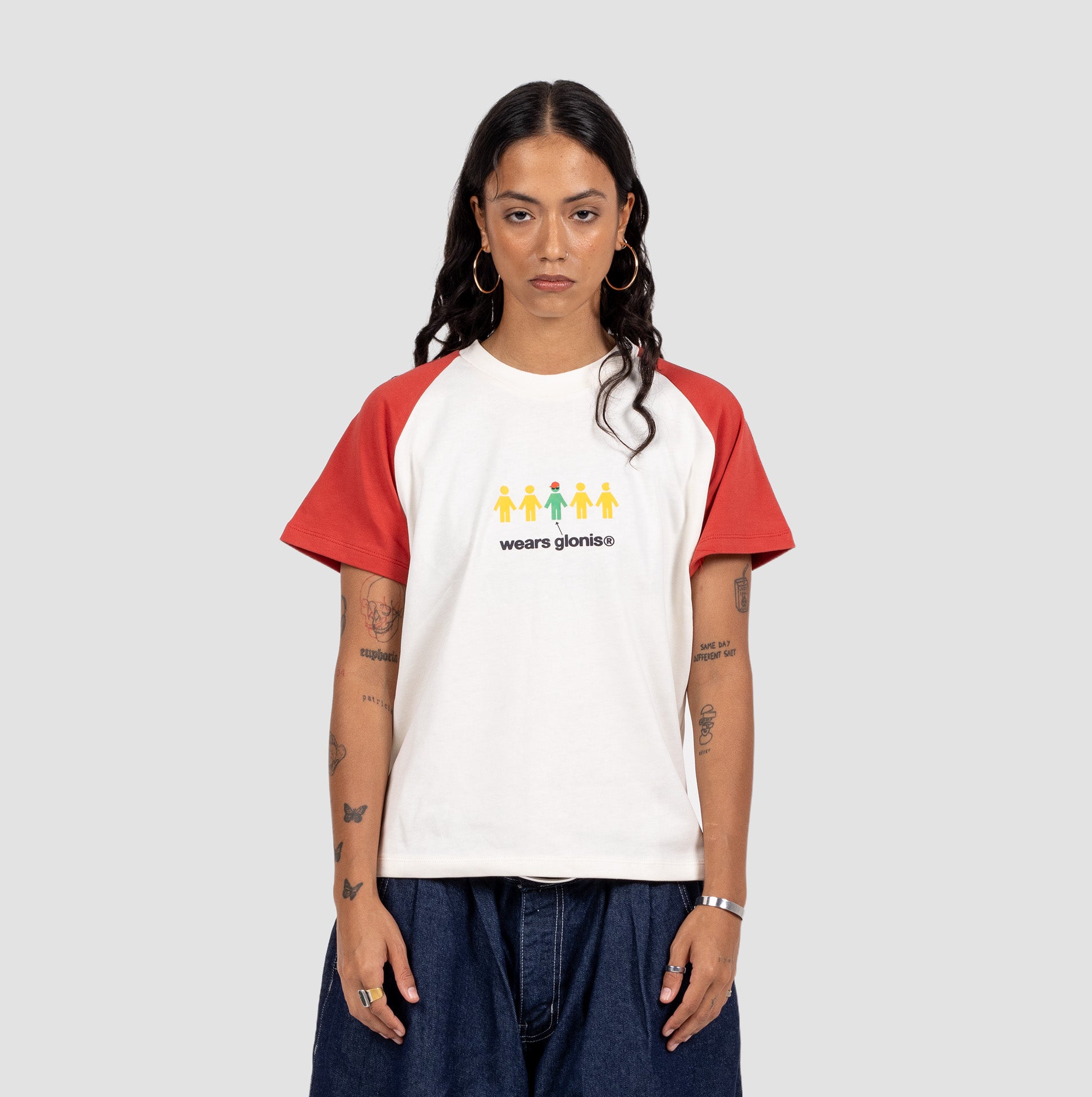 Coolest Red and White B-Tee