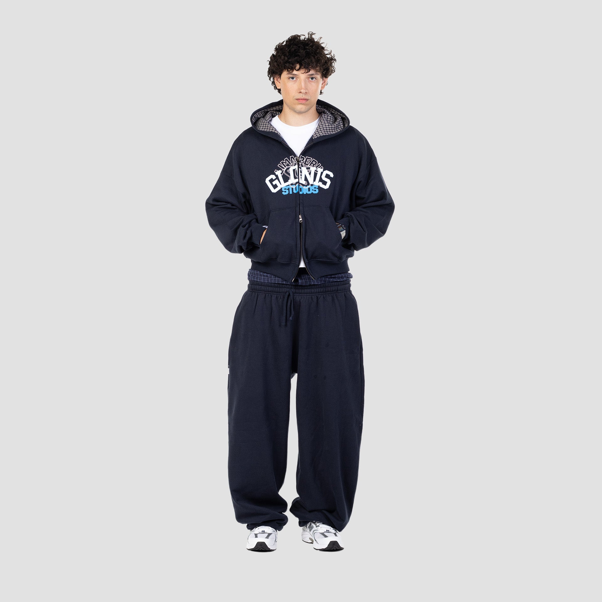 OCEAN PLAID SWEATPANTS