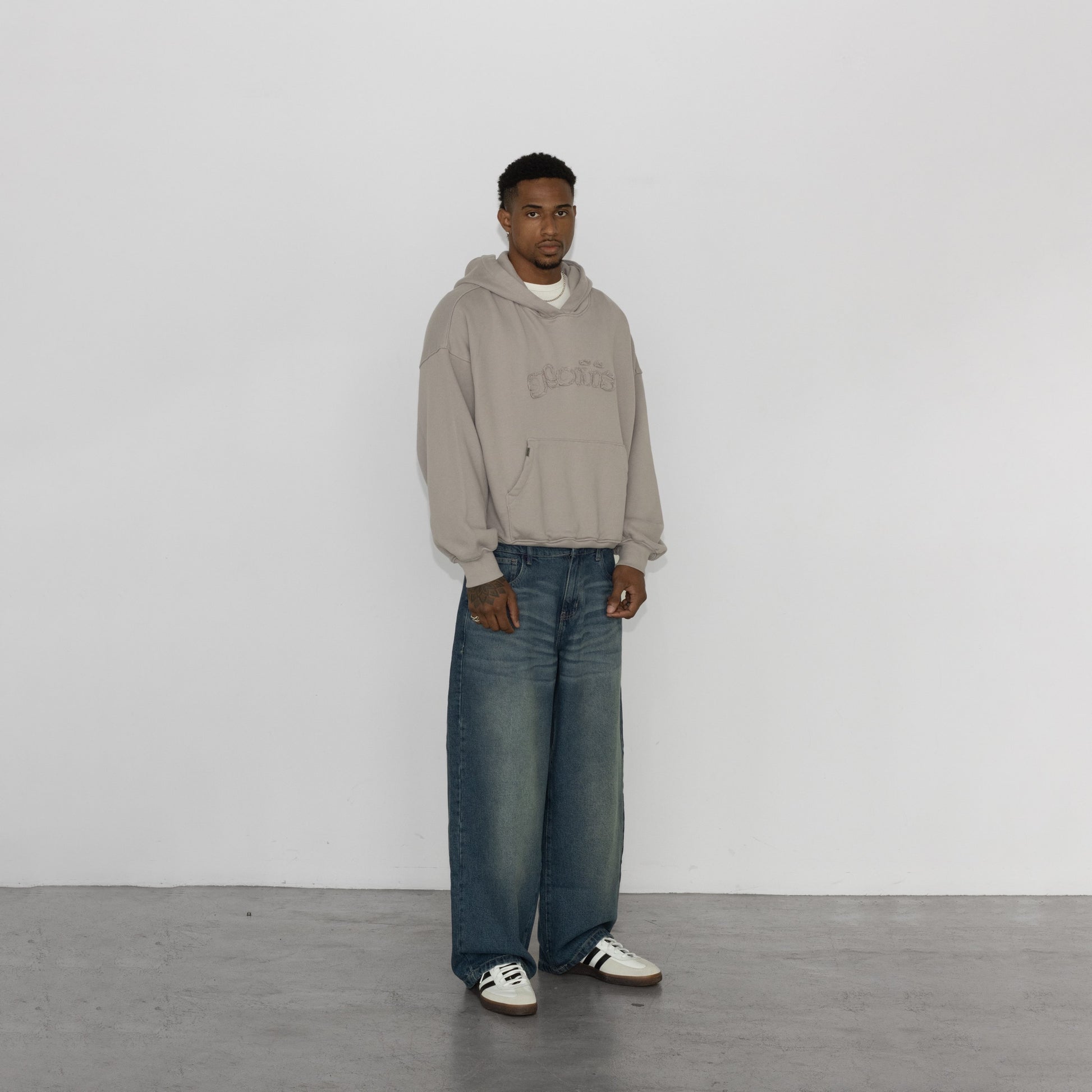 BARE LIGHT GREY HOODIE