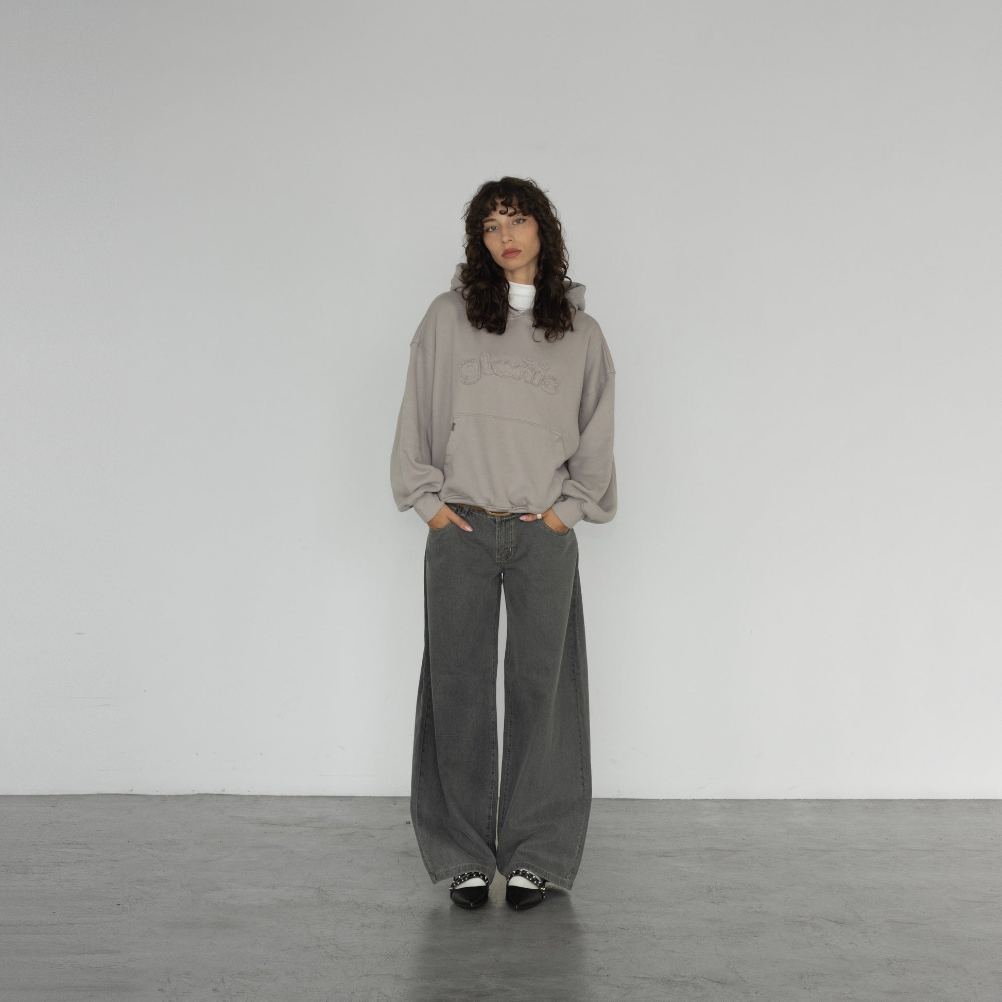 BARE LIGHT GREY HOODIE