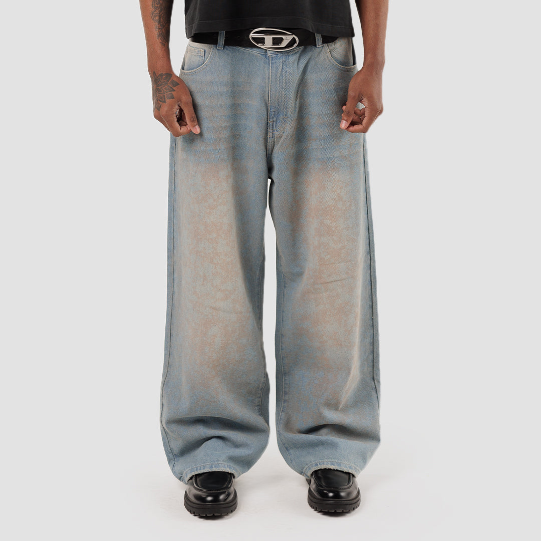 DIRTY WASH BAGGY JEANS