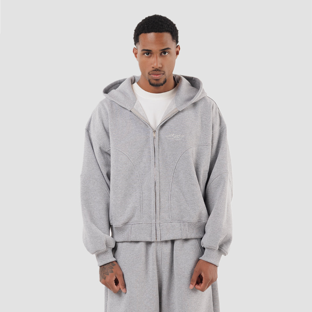 LUXURY STREET  ZIP UP HOODIE CROPPED UNISEX