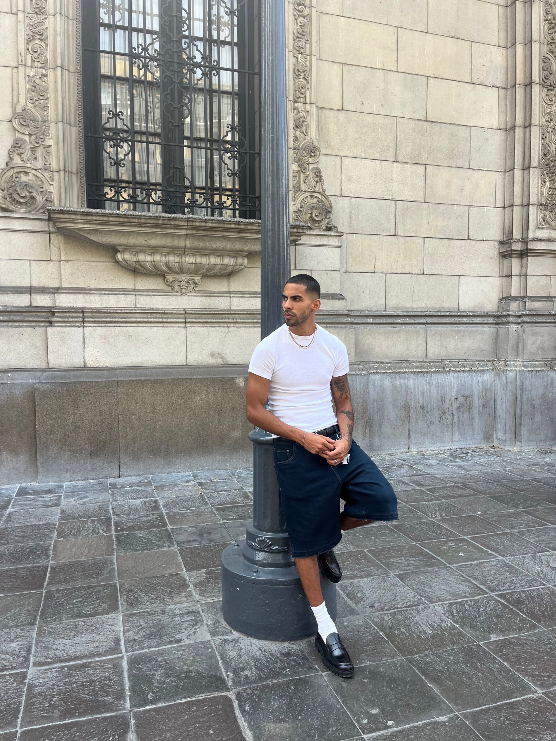 DARK BLUE JORTS
