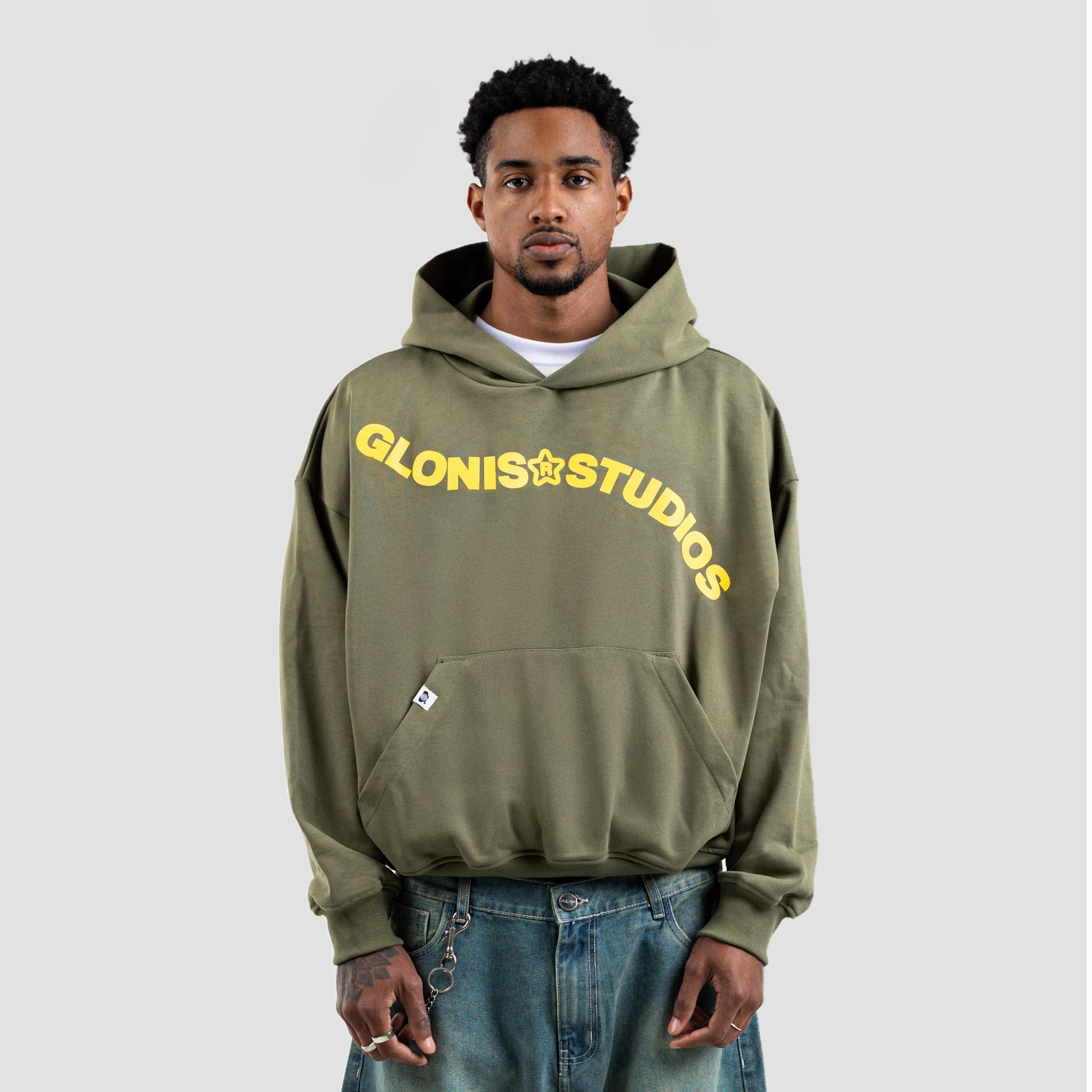 RAINING LOGO GREEN HOODIE