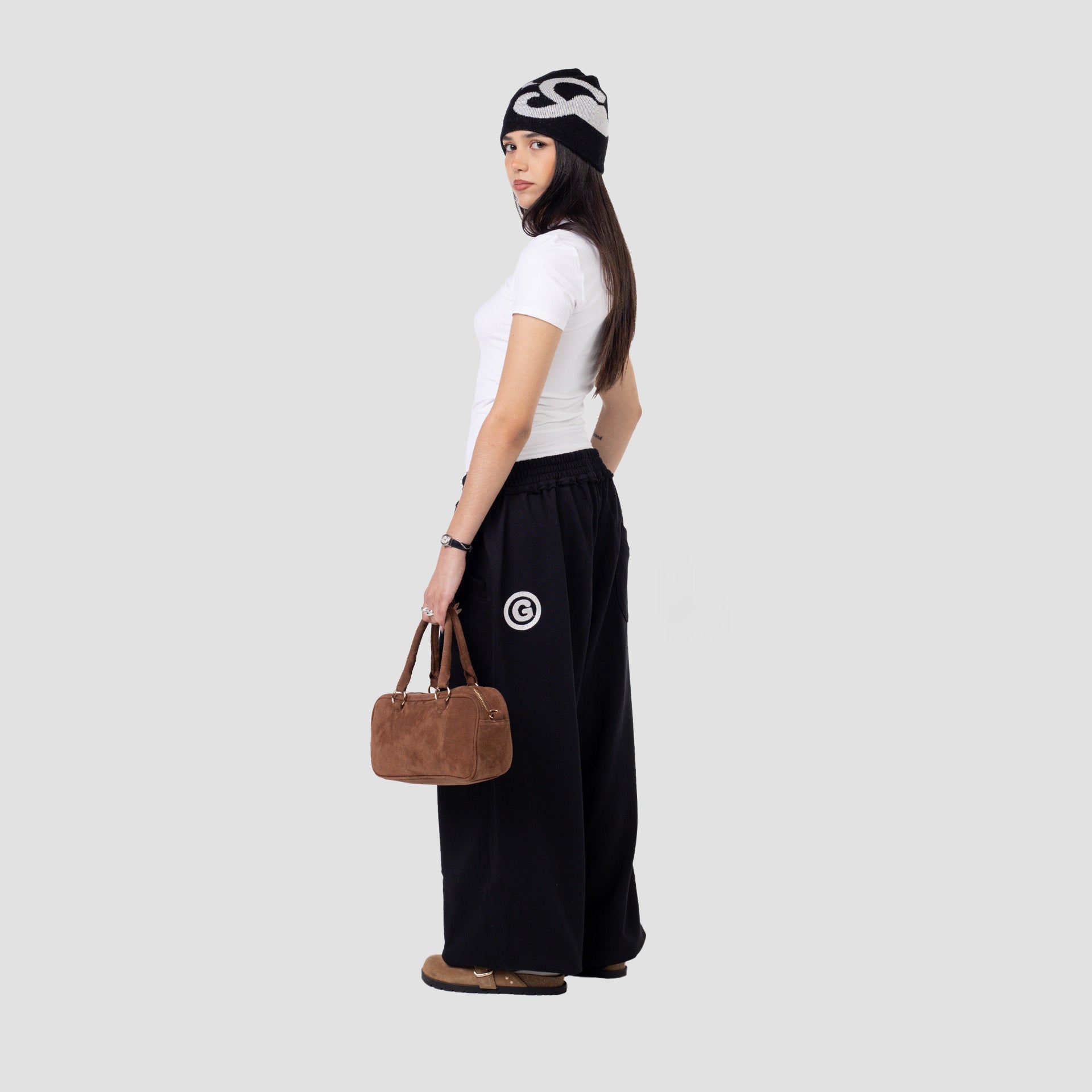 BLACK UNIFORM SWEATPANTS