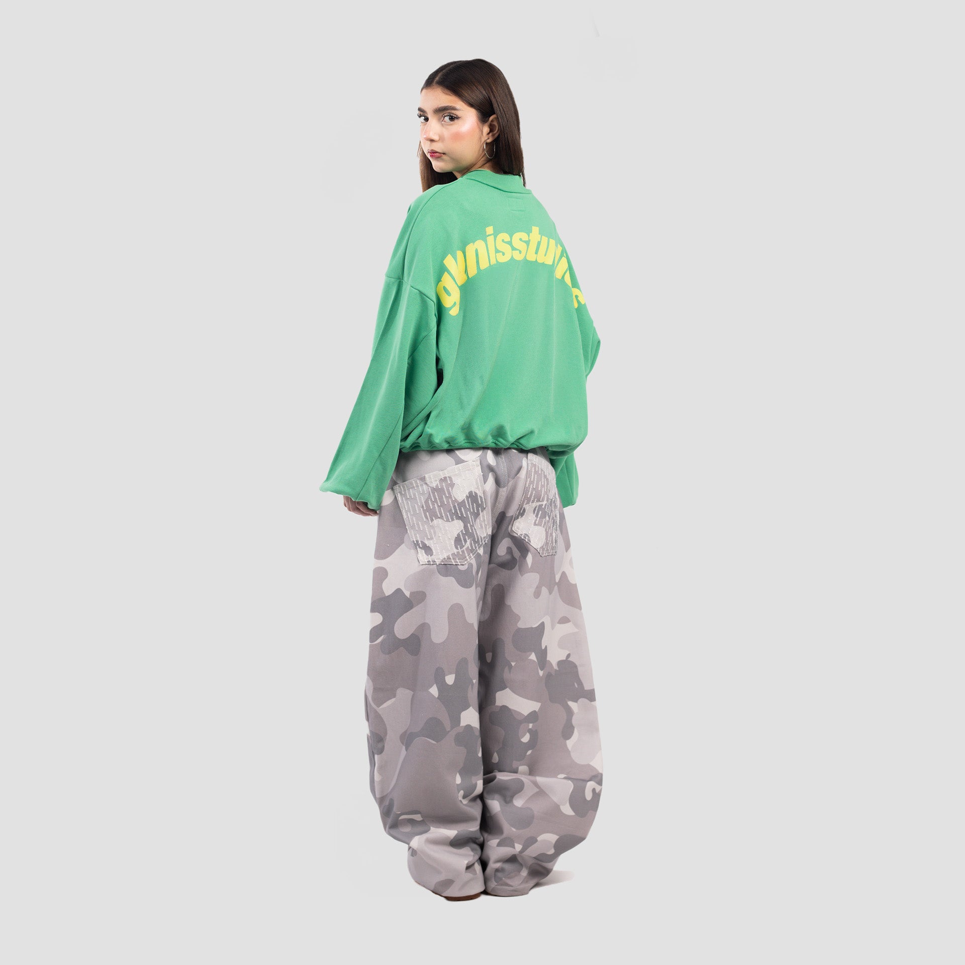 GREEN & YELLOW CREEWNECK