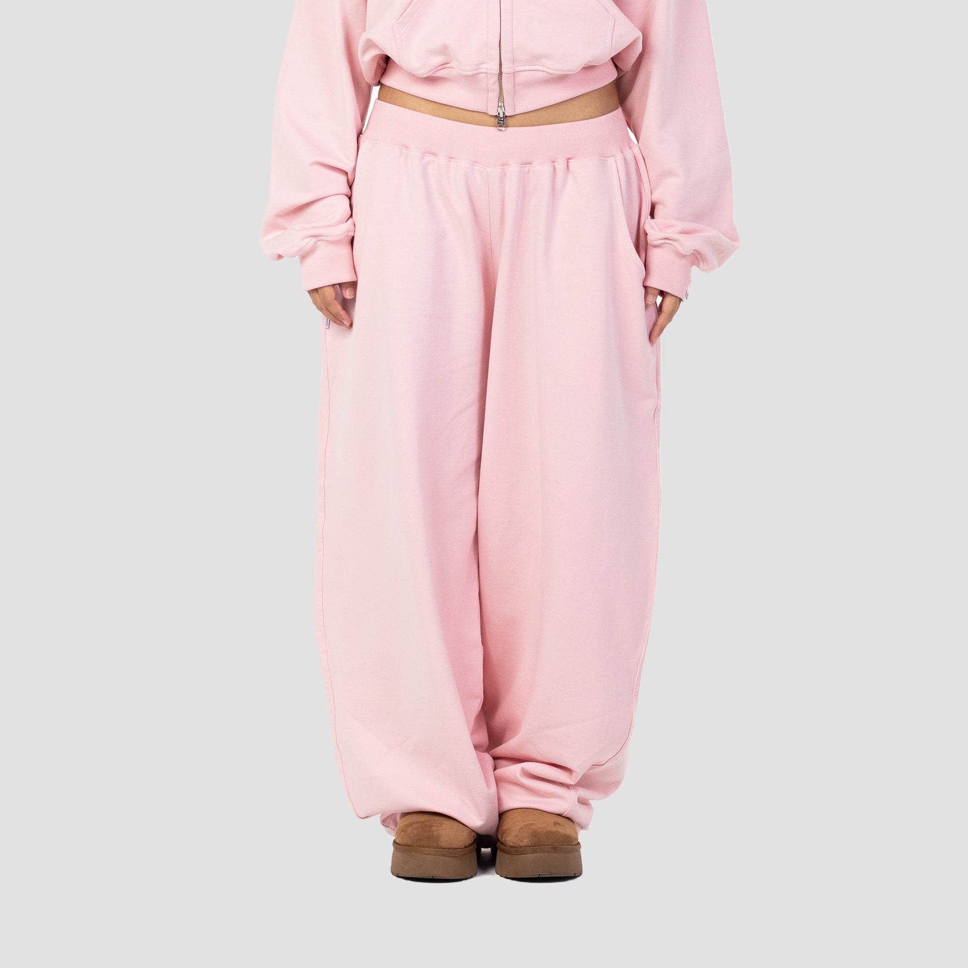 PINK FLOWER SWEATPANTS