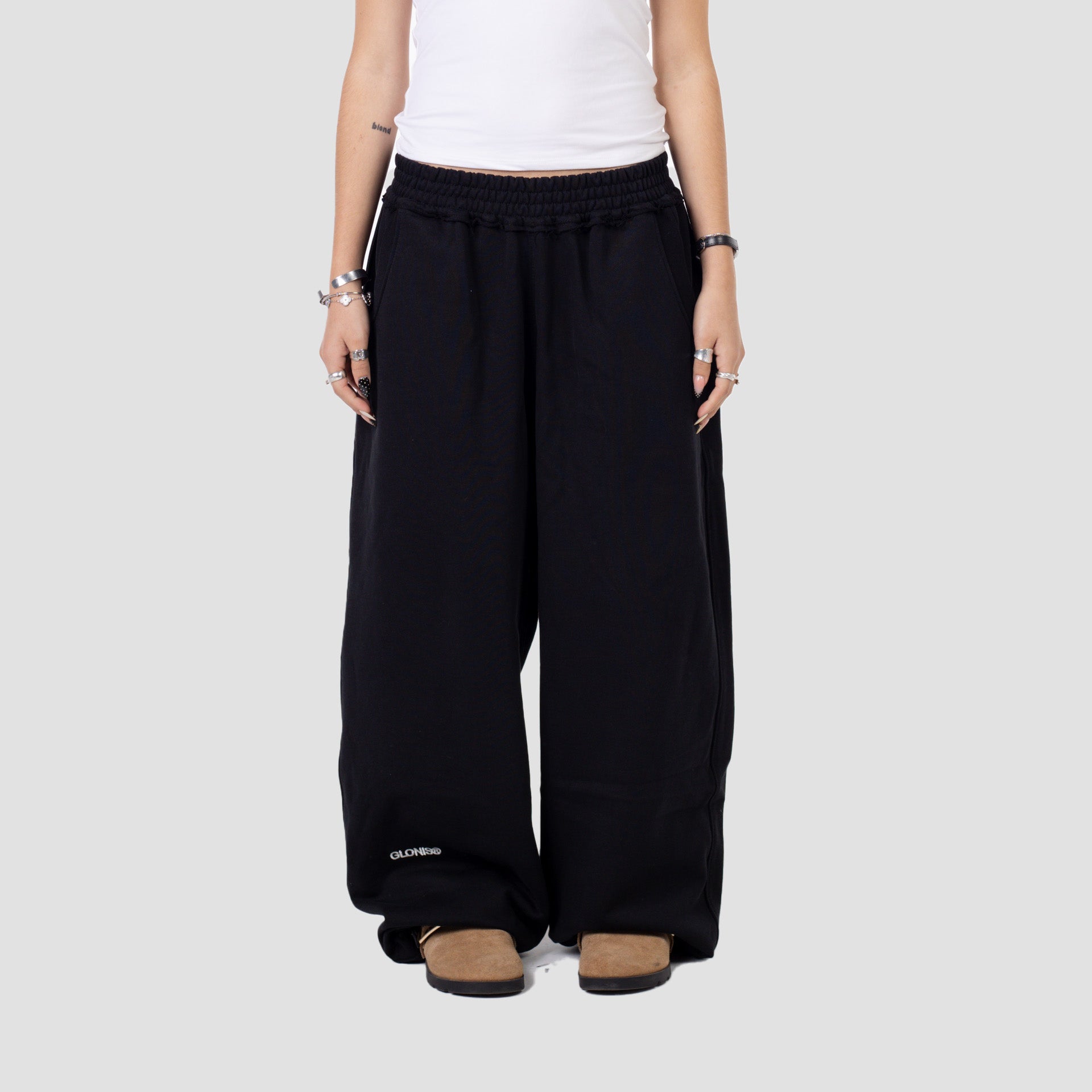 BLACK UNIFORM SWEATPANTS