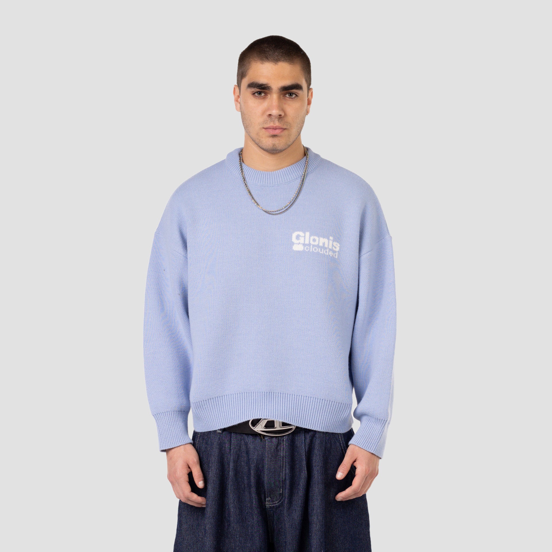 CLOUDED BABY BLUE KNIT