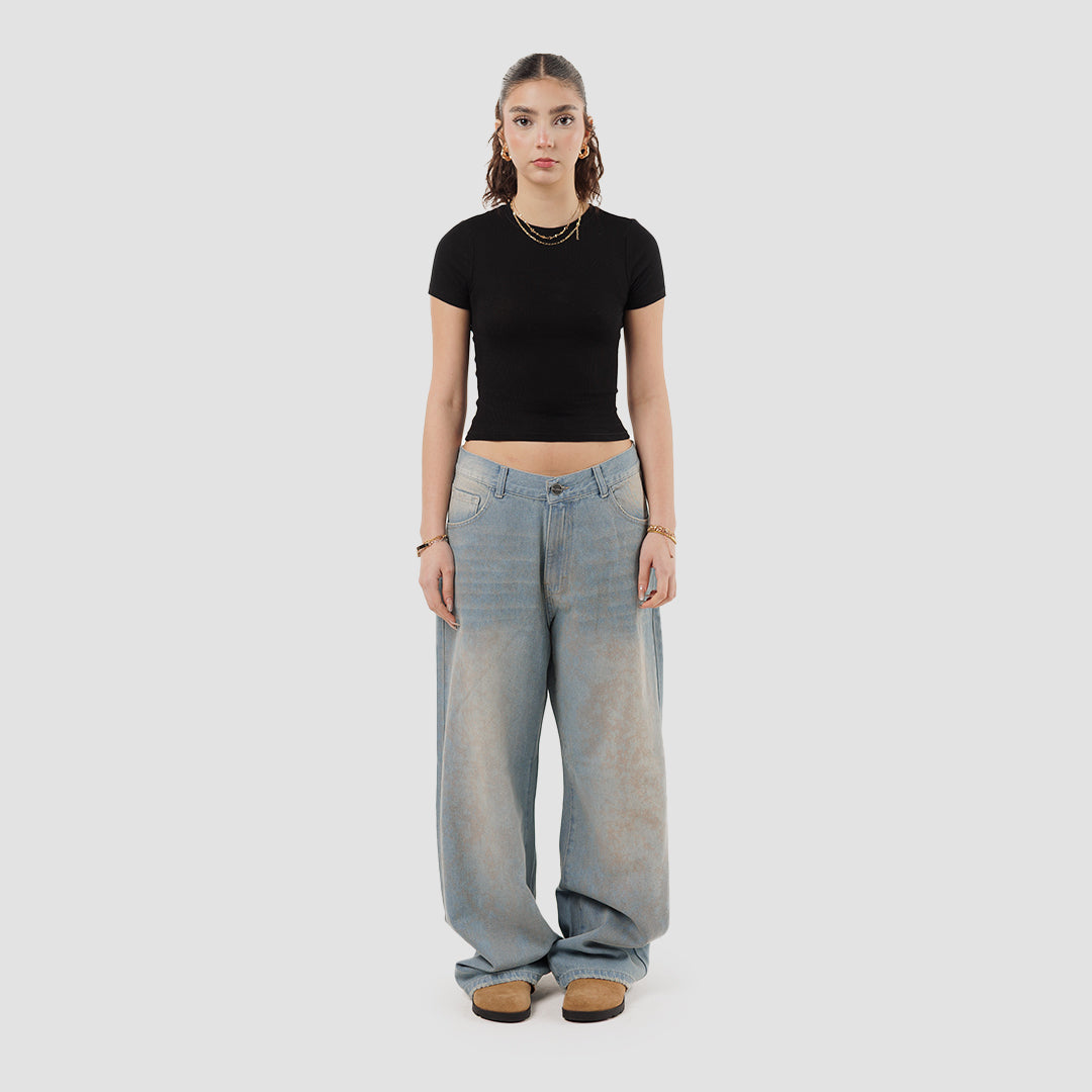 DIRTY WASH BAGGY JEANS