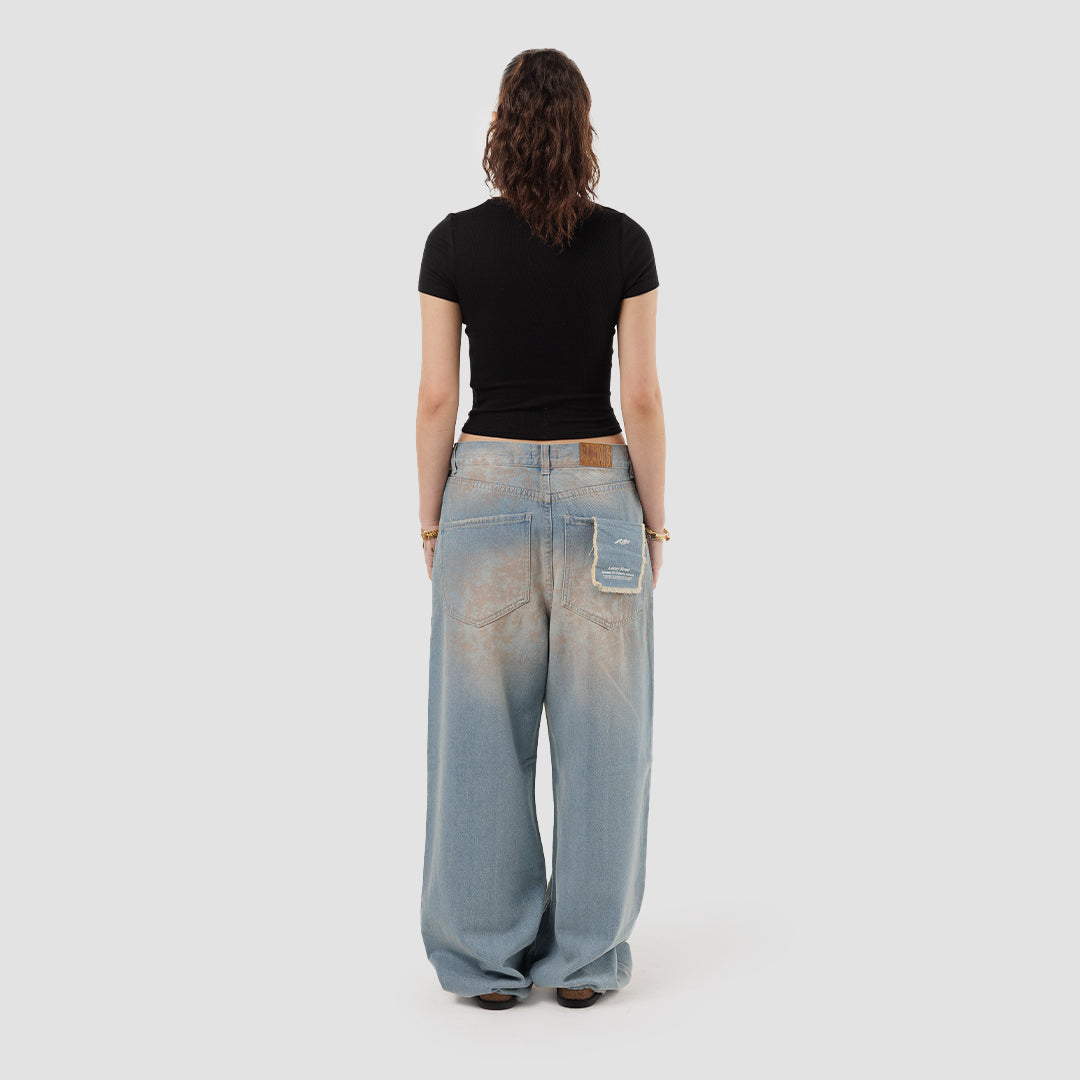 DIRTY WASH BAGGY JEANS
