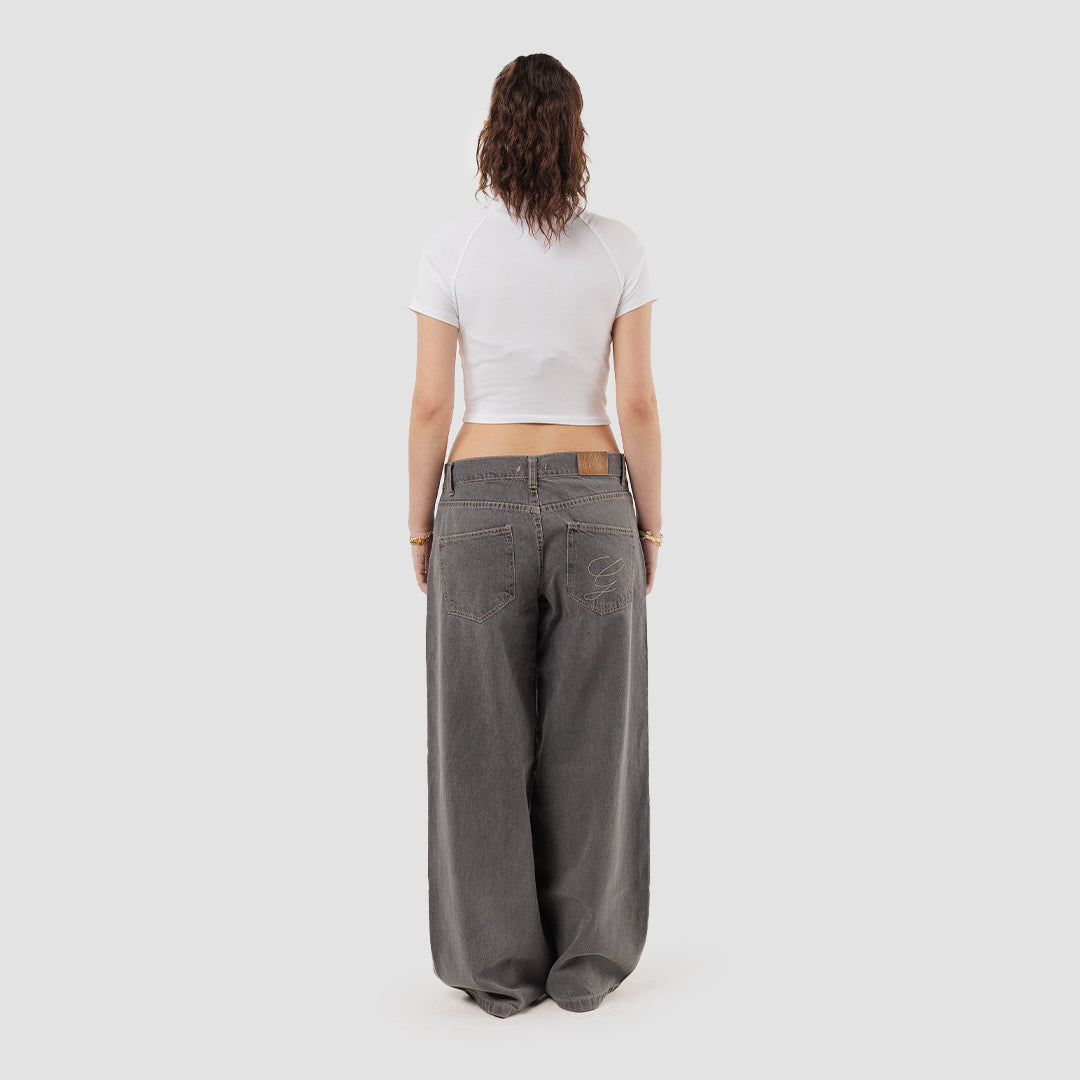 WASHED BLACK LOW RISE