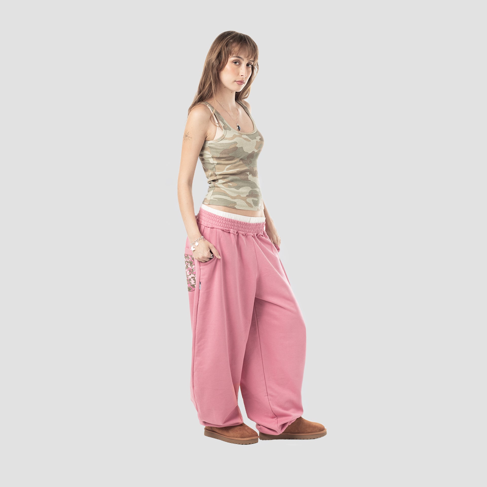 COTTON CAMO SWEATPANTS