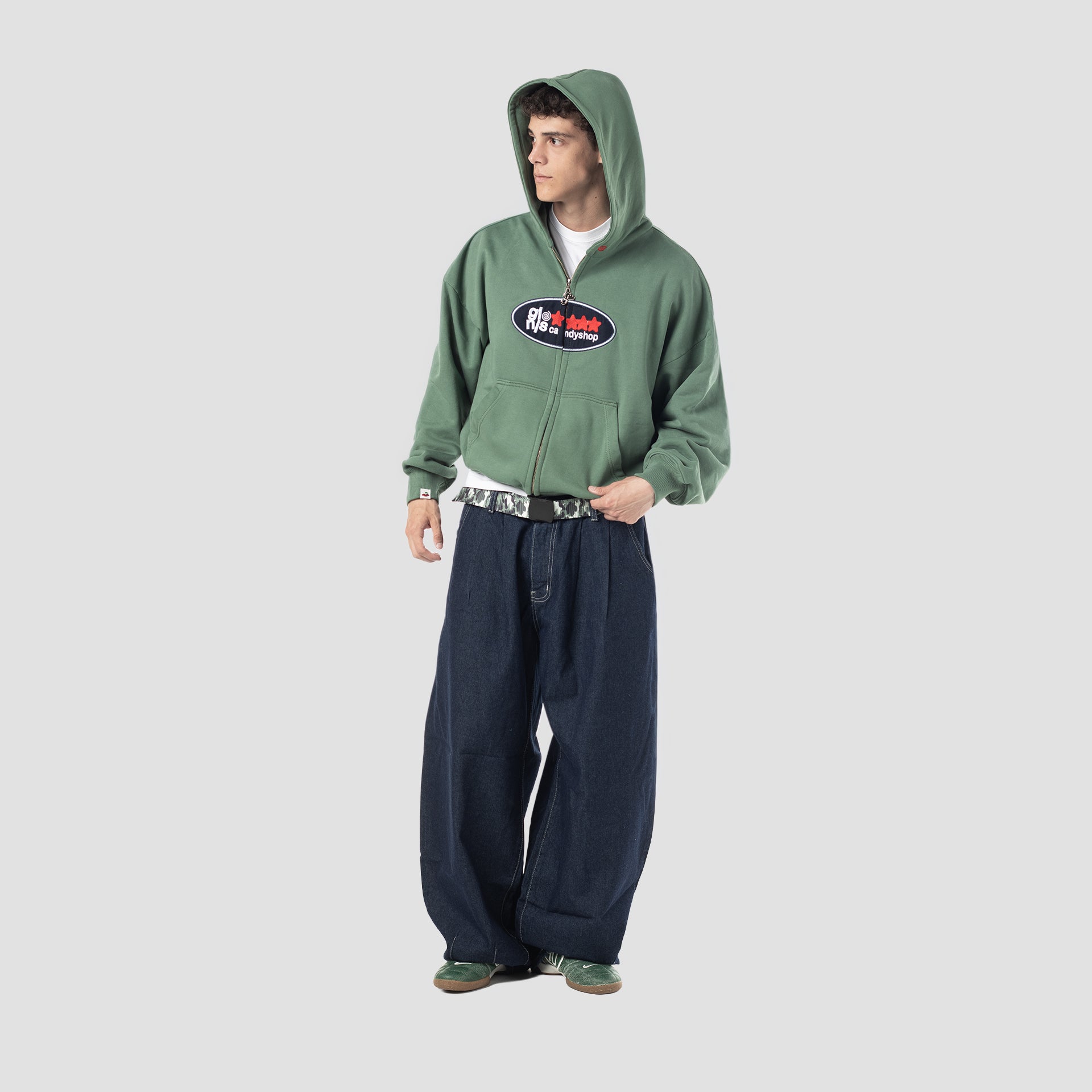 GREEN APPLE ZIP UP HOODIE