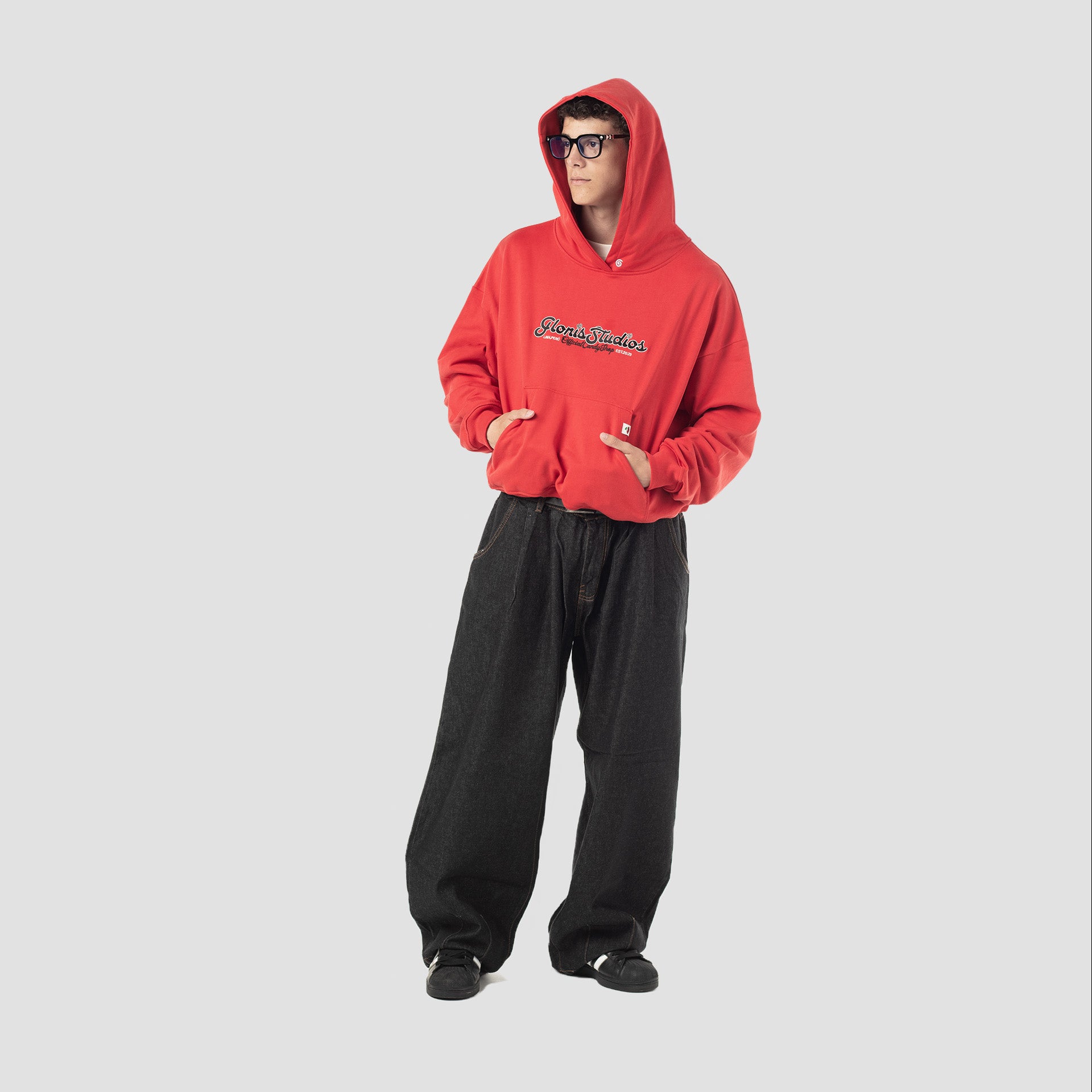 CHERRY RED HOODIE