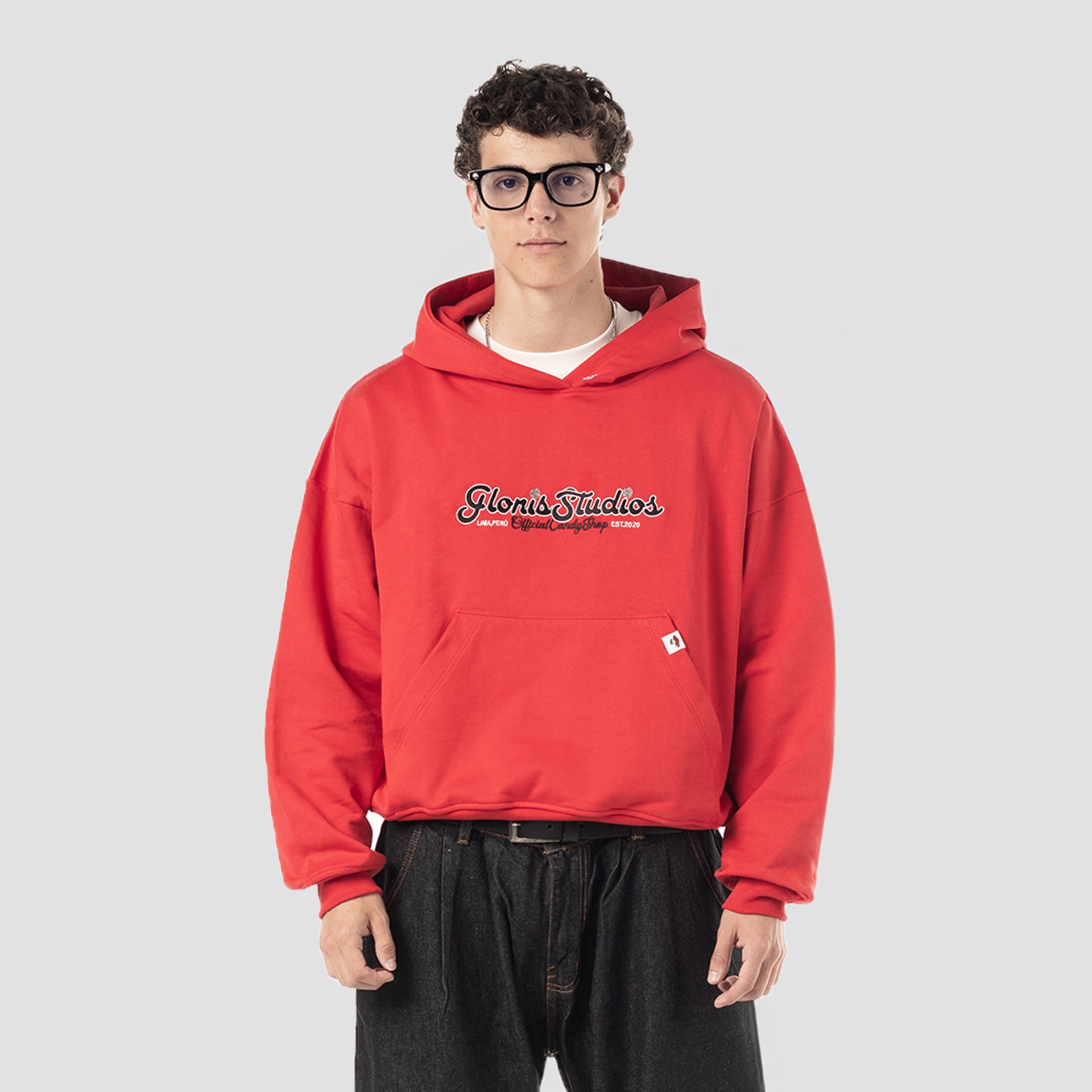 CHERRY RED HOODIE