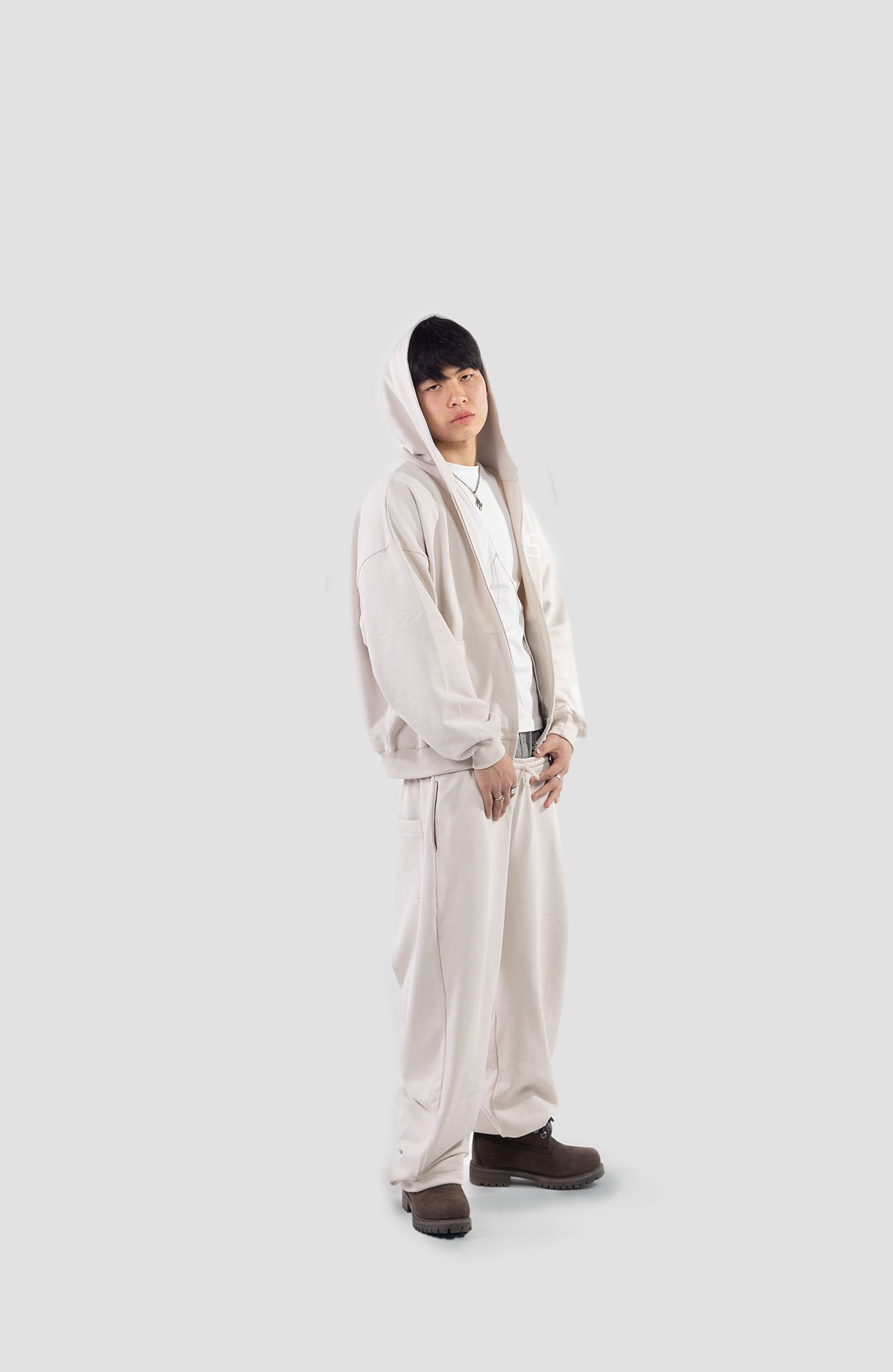 GS SAND ZIP UP HOODIE
